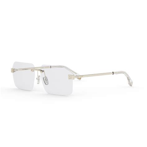 men's fendi glasses|fendi rimless glasses.